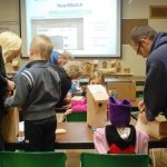 Guests building nestboxes to take home