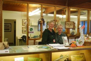 Resource Center volunteers behind the store counter