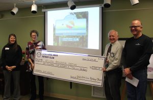 Large Check presentation to KBS from Gull Lake Area Rotary