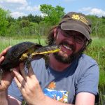 Dr. Brendan Reid with Blanding's Turtle