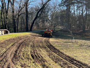 Image of seed drill planting a hillside